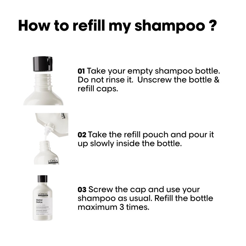L'Oréal Professionnel SE Metal Detox Shampoo 500 ml Refill