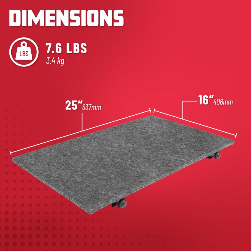 Gator Frameworks Lower Deck Flat Surface for Frameworks Utility Carts,