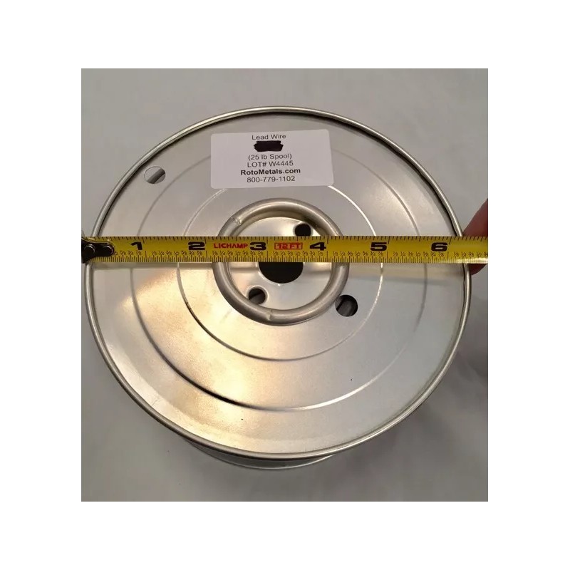 RotoMetals 5/16 inch Diameter Pure 99.9% Lead Wire Per Foot