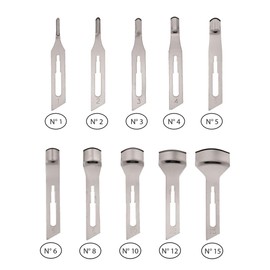 Best Blade Professional Disposable Podiatry Blades for Pedicure, Small and Large Sterile, Size 1 mm