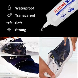 Shoe Glue Sole Repair, Slow-Drying Transparent Shoe Repair Glue Kit, Waterproof, Non-Hardening Adhesive
