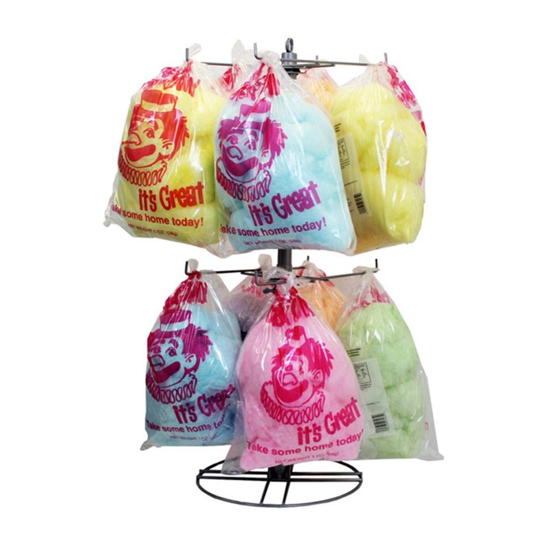 100 Red Clown Printed Candy Floss Bags