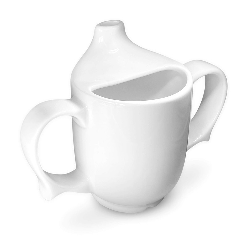 Dignity by Wade Two Handled Feeding Cup - White -