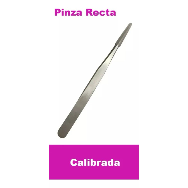 Beauty Tools Pinza Recta De Precisión Para Extensión De Pestañas