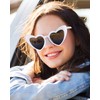 Frienda 9 Pairs Heart Shaped Sunglasses Bachelorette Heart Sunglasses Gift