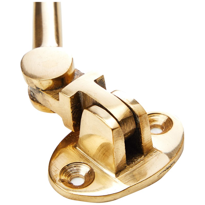 Merriway BH02549 Solid Brass Silent Cabin Door Hook and Eye