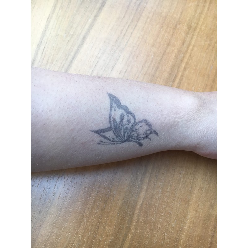 GZX059 060 Temporary Butterfly Tattoo Lotus Flowers Tattoo Semi-Permanent Tattoo