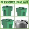 lasuroa Wheelie Bin Lock for Animals, Windproof Metal Double Claw