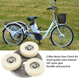 E Bike Motor Gear Clutch Kit 36T E Bike Planetary Gears Clutch Durable Steel + Nylon Material E Bike Clutch Gear 500W-750W Electric Bicycle Motor Transmission Spare Parts