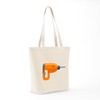 CafePress Power Drill Tote Bag Reusable Natural Beige Canvas Shopping
