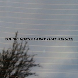 Cosplay & Fan Gear You're Gonna Carry That Weight Anime Vinyl Decal (Black)