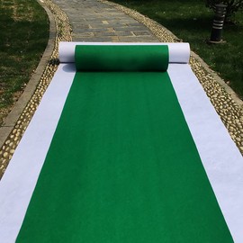 Grass Green Aisle Runners Wedding Accessories Aisle Runner Carpet Rugs for Step and Repeat Display, Ceremony Parties and Events Indoor or Outdoor Decoration 36 Inch Wide x50 feet Long