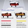 GEEGEETOP Full Lens LED Rear Reflector Bumper Fog Light Assembly