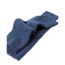 Prettystern Women's Mid-Length Cashmere Pulse Warmer Arm Warmers Fingerless Rib Knitted Gloves, brown