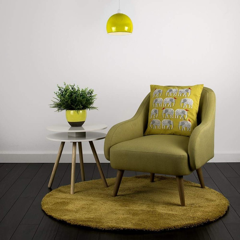 MiniSun | Mini Retro Gloss Yellow Arco Style Dome Ceiling