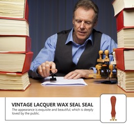 Tofficu Vintage Wax Seal Stamp Retro Pattern Stamp for DIY Decorations for Envelopes Cards