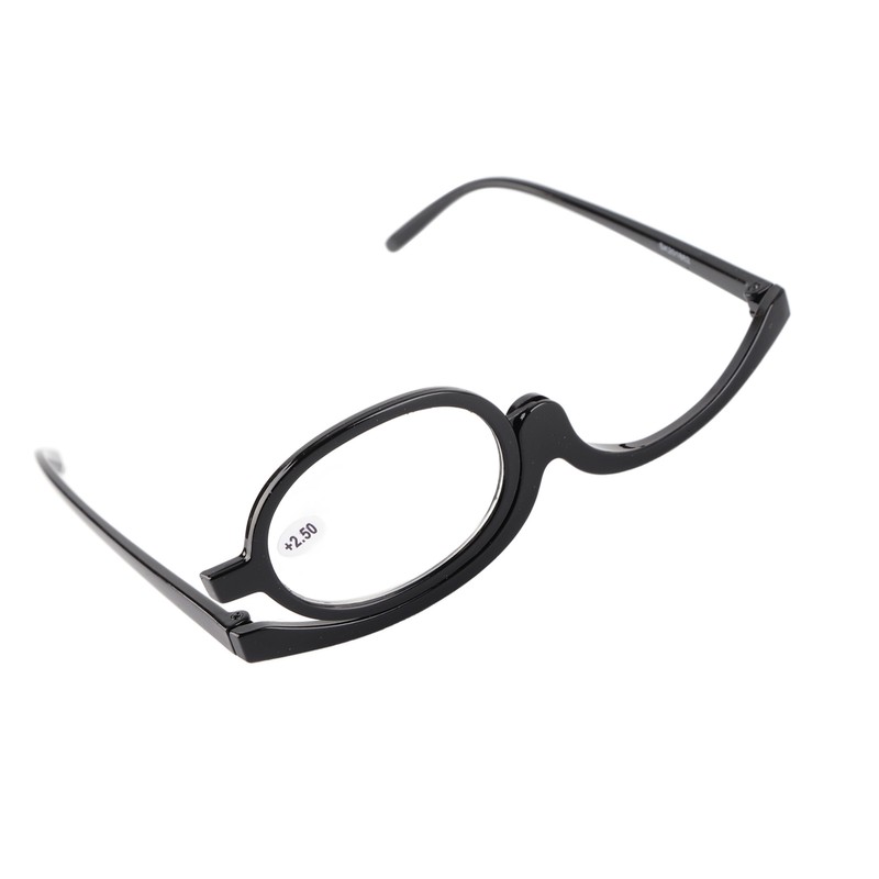 Magnifying Eye Makeup Glasses Women Stylish Flip Down Lens Cosmetic