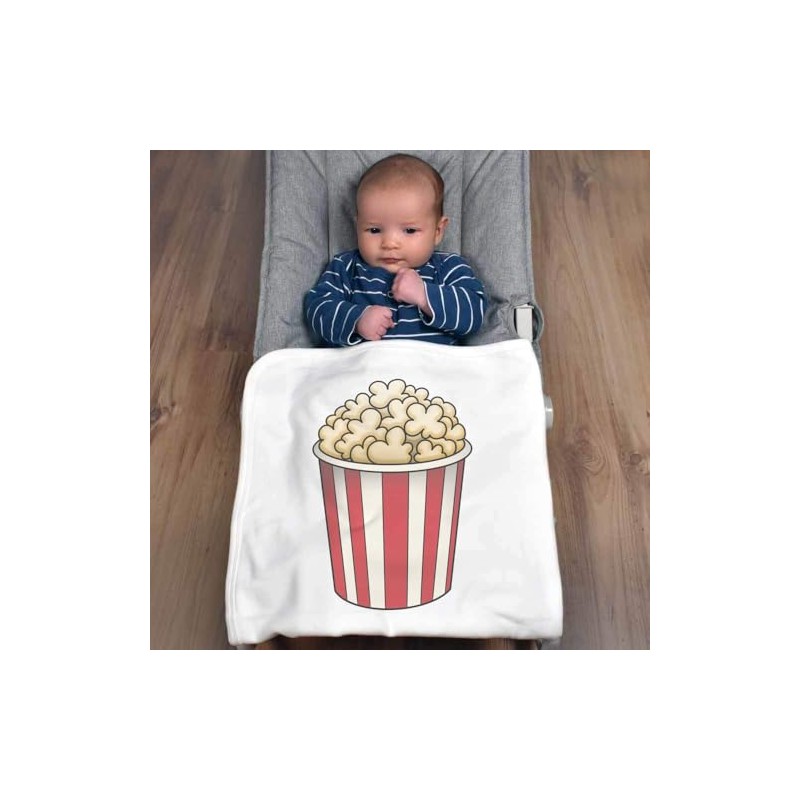 Azeeda 'Popcorn Bucket' Cotton Baby Blanket/Shawl (BY00040063)