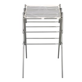 Household Essentials Clothes Drying Rack, Foldable, Expandable and Collapsible Laundry Drying Rack, Silver