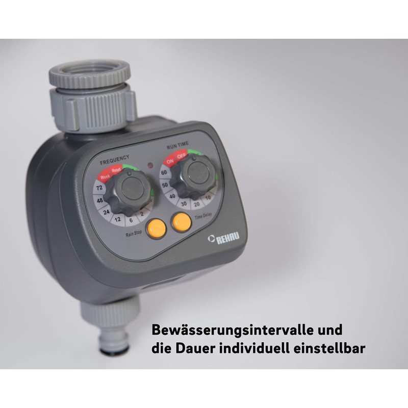 REHAU Automatic Watering Timer, Watering Control by Intervals and Duration,
