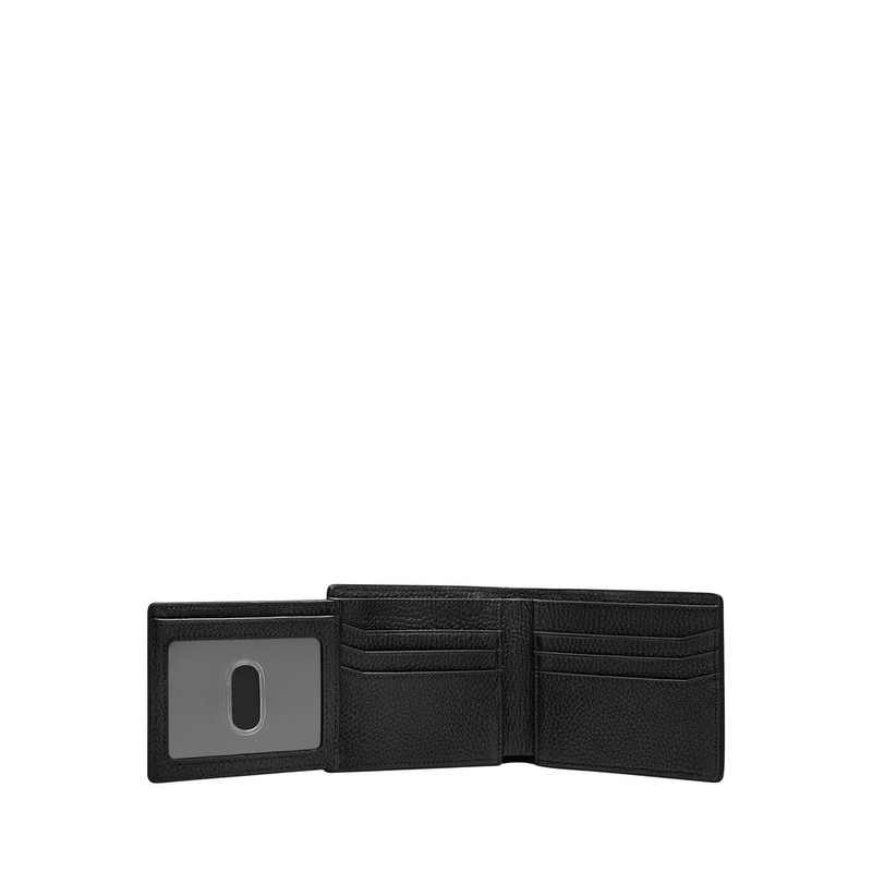 Fossil Men's Huntington Bi-Fold Wallet, black