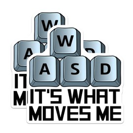 (2 Pack) Gaming Keyboard Magnets - WASD Keys - 5" On Longest Side - for Cars, Fridges, Toolboxes - Made in USA - MAG7425