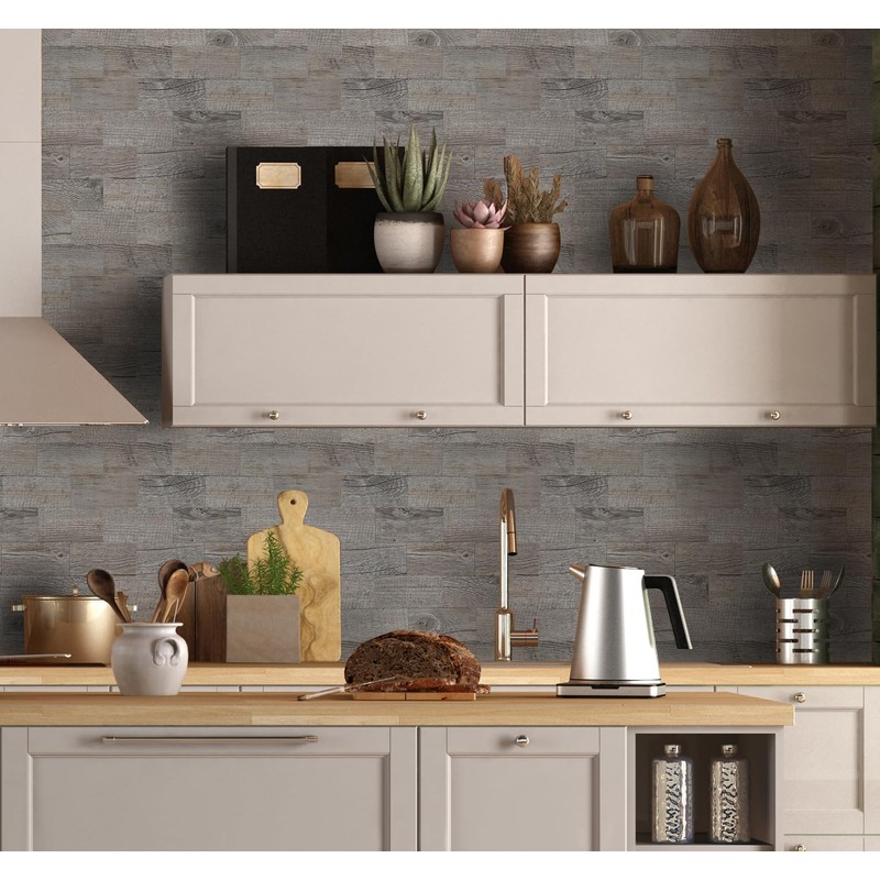 10-Pack Peel and Stick Tile Backsplash 11.3"X11.5" PVC Wall Tiles,