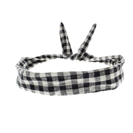 Zac's Alter Ego Checkered Gingham Print Wire Headband
