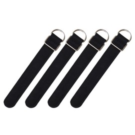 GoodsLand GD-TEB-4SET [Set of 4] Butt Belt Rod Fishing Rod Fall Prevention Sea Outdoor Synthetic Leather Stainless Steel