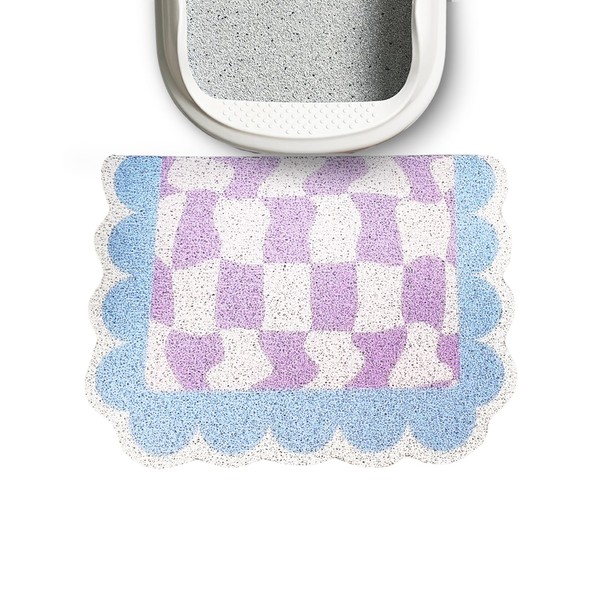 Lukamoo® Cute Cat Litter Mat (24’'x’16’’), Large, for Kitty Litter