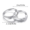 yuruyi Matching Couple for Rings - Romantic Heart Design |