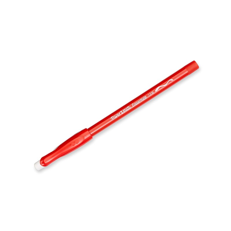 Paper Mate Erasermate Stick Medium Tip Ballpoint Pens, 5 Red