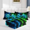 Smell Sunshine Green Gamepad Comforter Set 3D Gamepad Printed Bedding