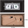 Space Art Deco, 4x9 Dark Brown Textured Dollar Bill/Currency Frame