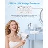 220V to 110V Voltage Converter, VINTAR 2000W Universal Travel Adapter