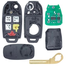 Unbranded For Flip Remote Key Fob for Volvo S60 S80 XC70 XC90 2004-2015 LQNP2T-APU 315 MHz
