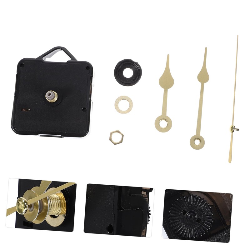 Operitacx DIY Clock Mechanism with Replaceable Hands Silent Non Ticking