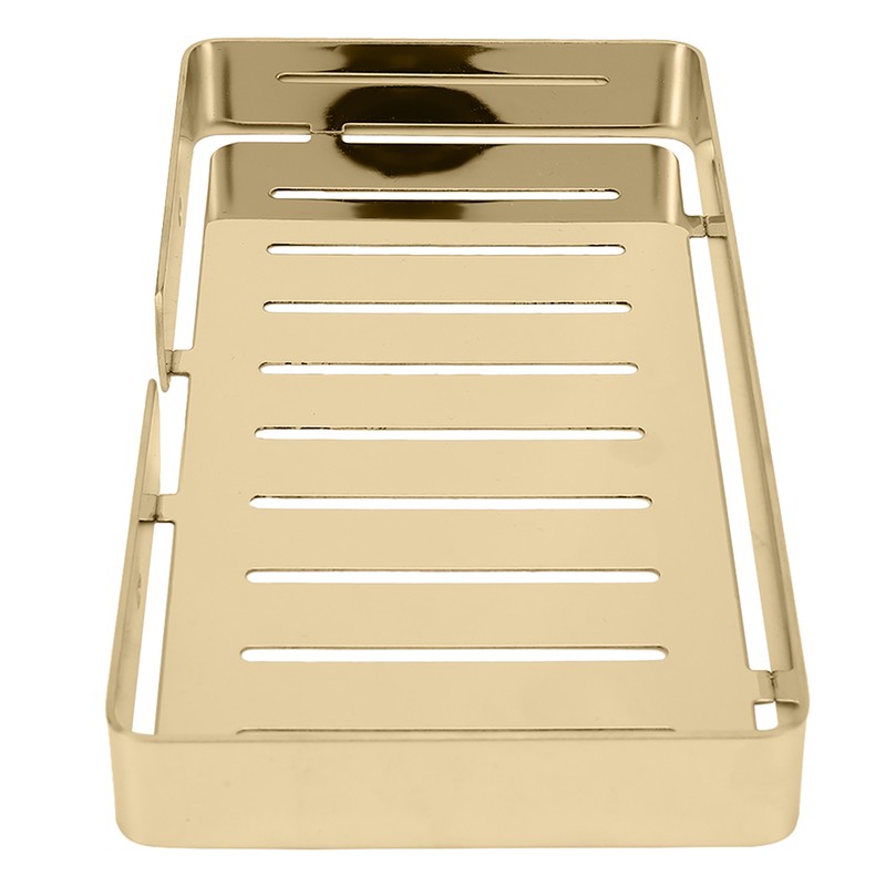 Wall Mount Stainless Steel Soap Holder Drain Rack Shelf for