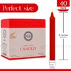 Raajsee Red Candles 40 Pack