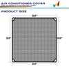 Windscreen4less Outdoor A/C Unit Mesh Cover for Outside Air Conditioner