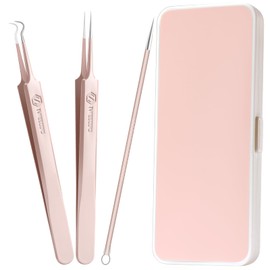WSYUB Upgrade Professional Facial Blackhead Remover Tweezers, Ingrown Hair Tweezers,Extractor Acne Removal, Pimple Popper Tool