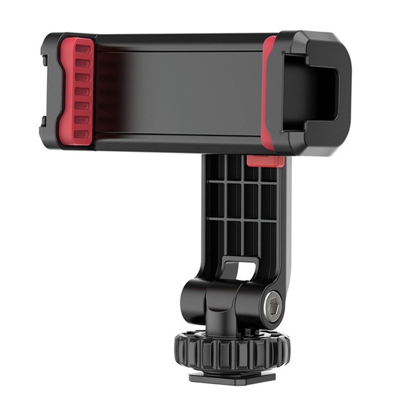 Smartphone Clip Holder 360 Degree Rotation Phone Tripod Mount with