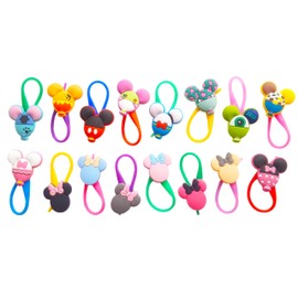 AVIRGO Colorful Luggage Tag for Kids Flexible Fully Bendable & Bright Silicone Tags for Travel. Loops for Secure Fastening Travel Bag & Baggage Quickly Spot Luggage Suitcase Party Favors Set of 16 Pcs
