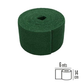 Professional Scouring Pad Green Fibre Roll 14cm x 6m