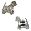 Art-Dog Unique Silver Dog Pin – Silver-Plated Handmade – Brooches