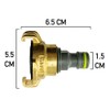 Brass GEKA Type Hose Quick Connect Adapter Claw Fitting Pipe