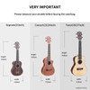 Longteam Print Ukulele Case 10 mm Sponge Portable Waterproof Ukulele