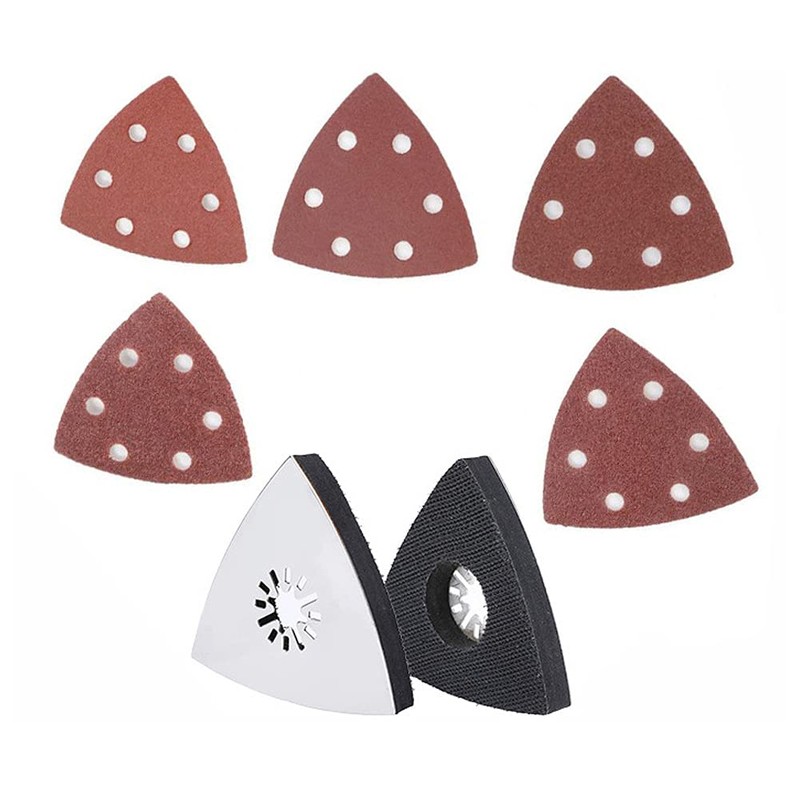 Chesoon Triangular Sandpaper 60/80 /100/120 /240 Grits(Each of 20) Hook