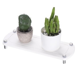 QUARKZMAN Instant Dry Sink Caddy Organiser, Kitchen Sink Organiser Sponge Holder, Sink Diatom Stand with Stainless Steel Feet, White