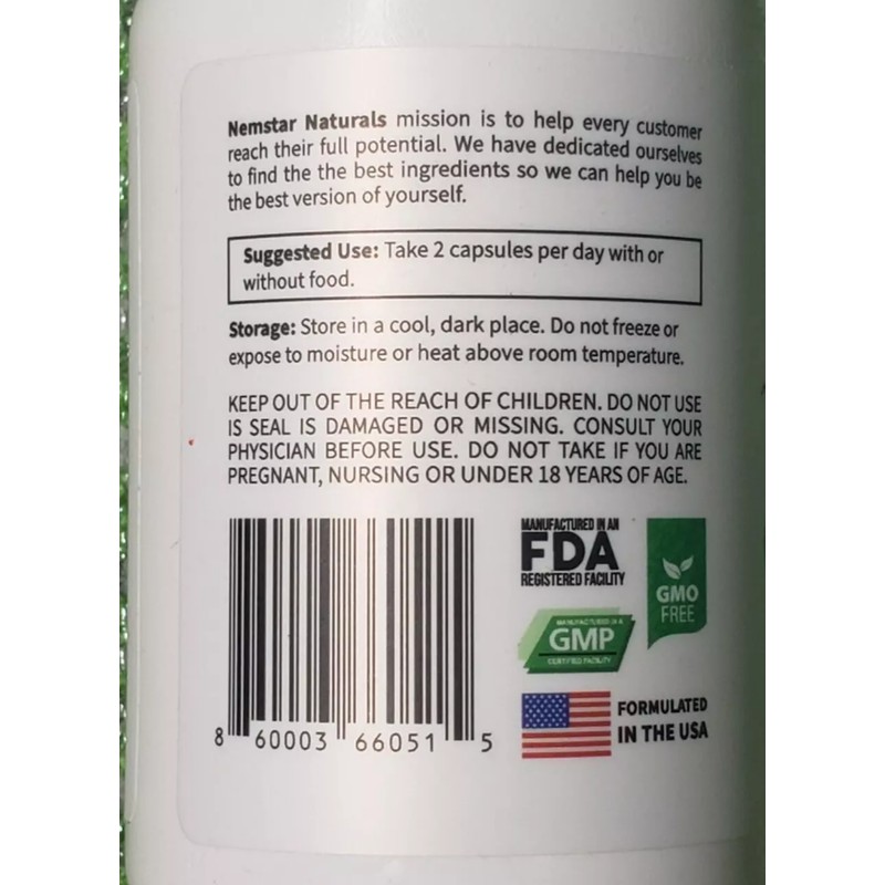 NEMSTAR Naturals - IRISH SEA MOSS - 90 Capsules -